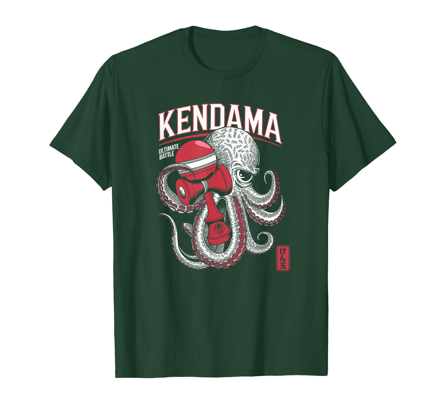 Kendama Harajuku Tokyo Octopus Kendama Battle Souvenir T-Shirt