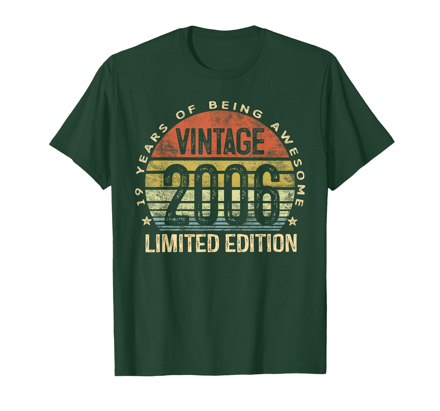 Vintage 2006 Limited Edition 19-Year-Old Gifts 19th Birthday T-Shirt
