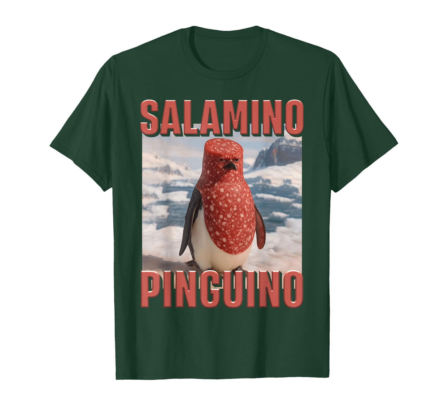 Hilarious Penguin Brainrot Meme Kids Joke AI Generated Funny T-Shirt