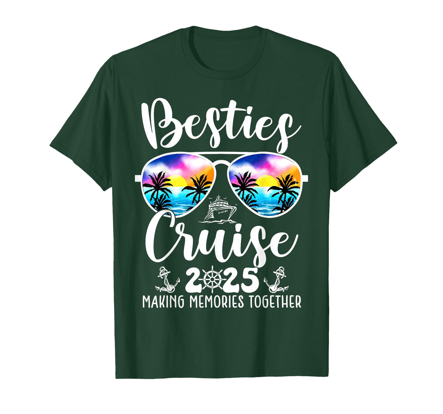 Besties Cruise 2025 Matching Friends Group Cruising Vacation T-Shirt