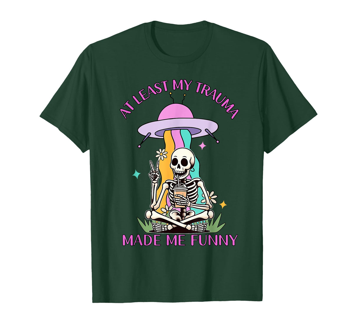 Skeleton At Least My Trauma Made Me Funny T-Shirt