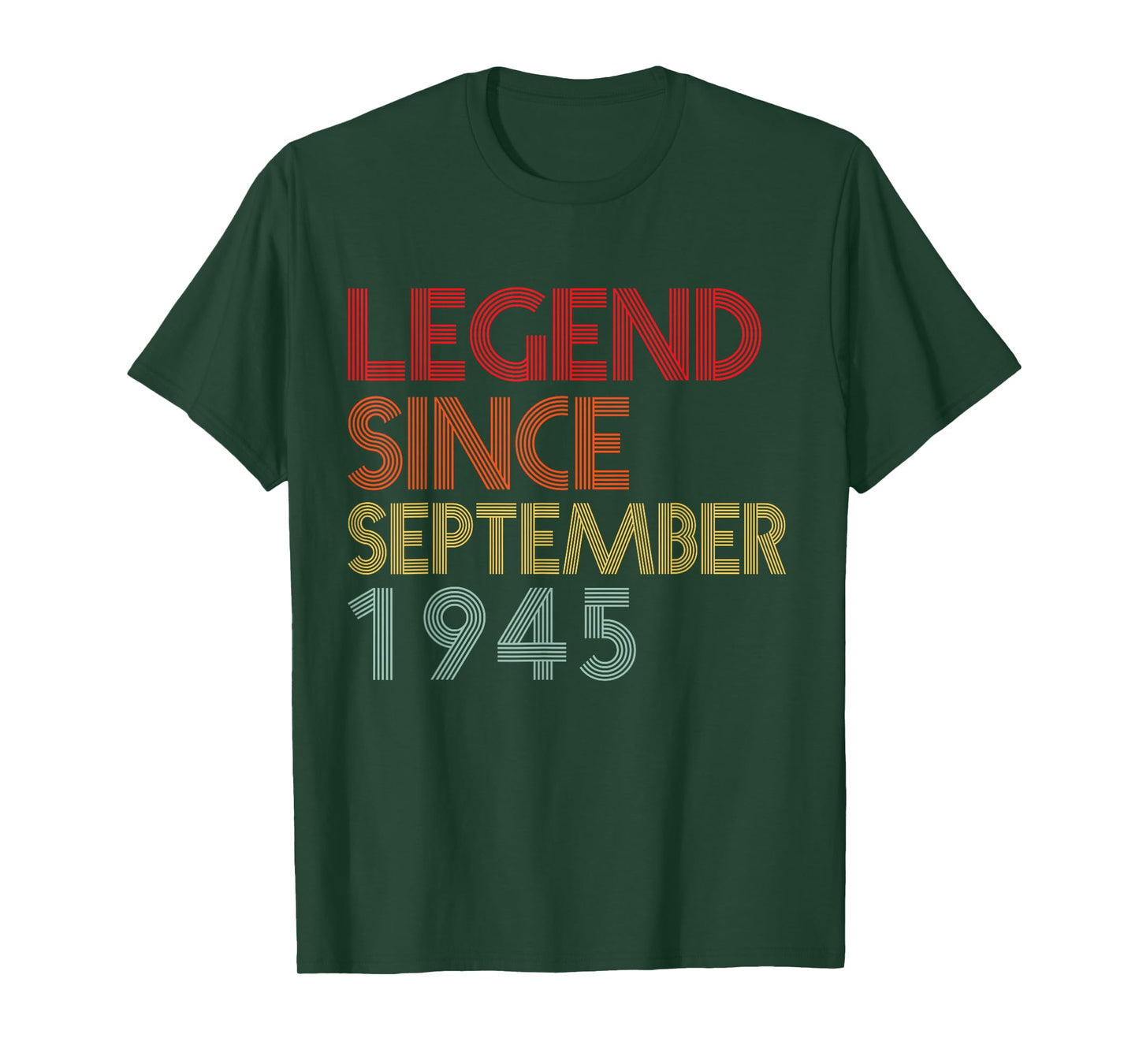 Legend September 1945 80th Birthday 80 Year Old Men Women T-Shirt