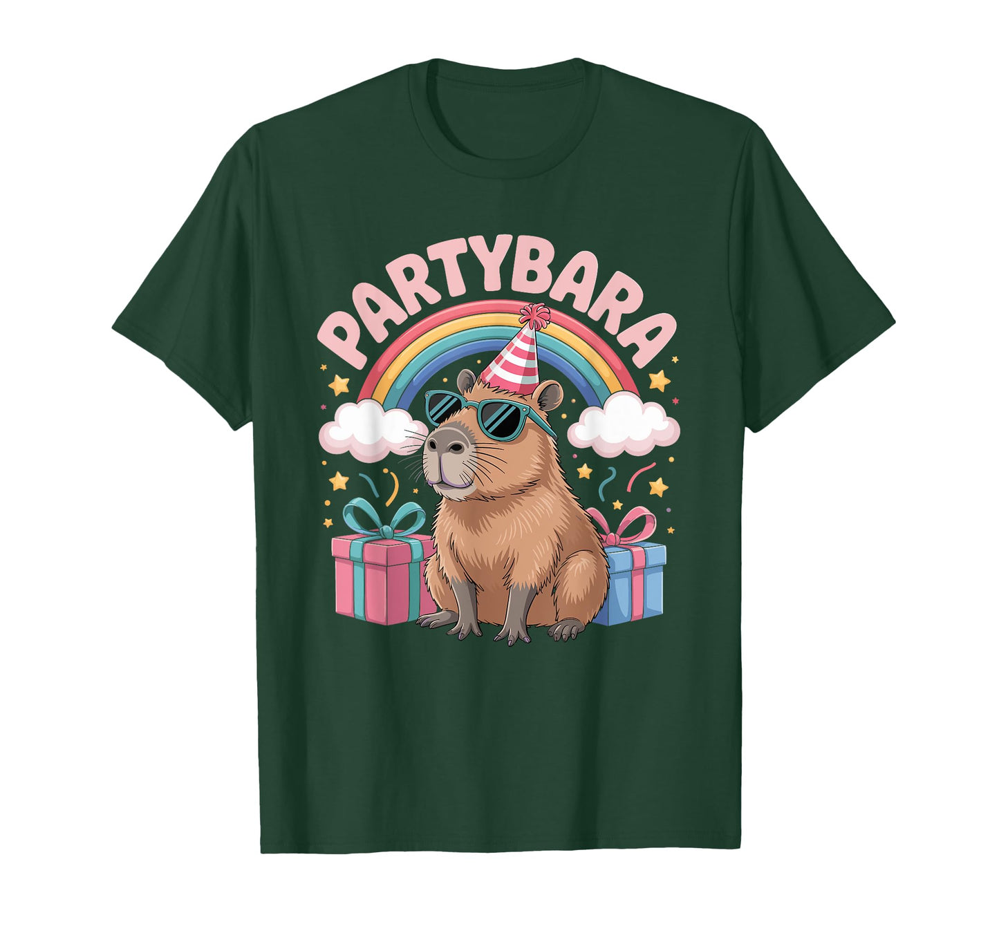 Capybara Birthday for Kids Fun Capybara Party Partybara T-Shirt