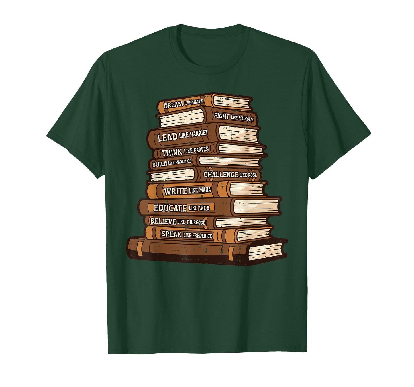 Black History Books Dream Like Martin African Women Men Kids T-Shirt