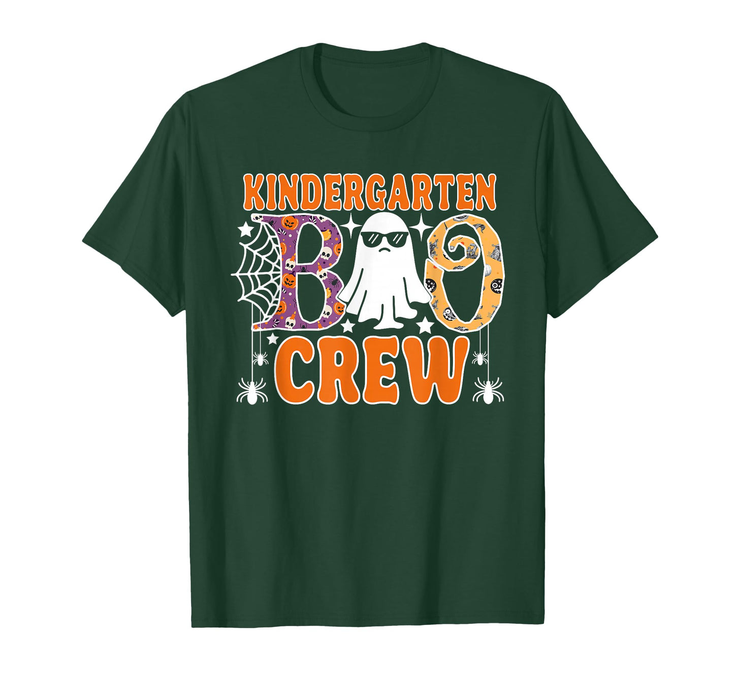 Kindergarten Boo Crew Funny Halloween Teachers Students T-Shirt