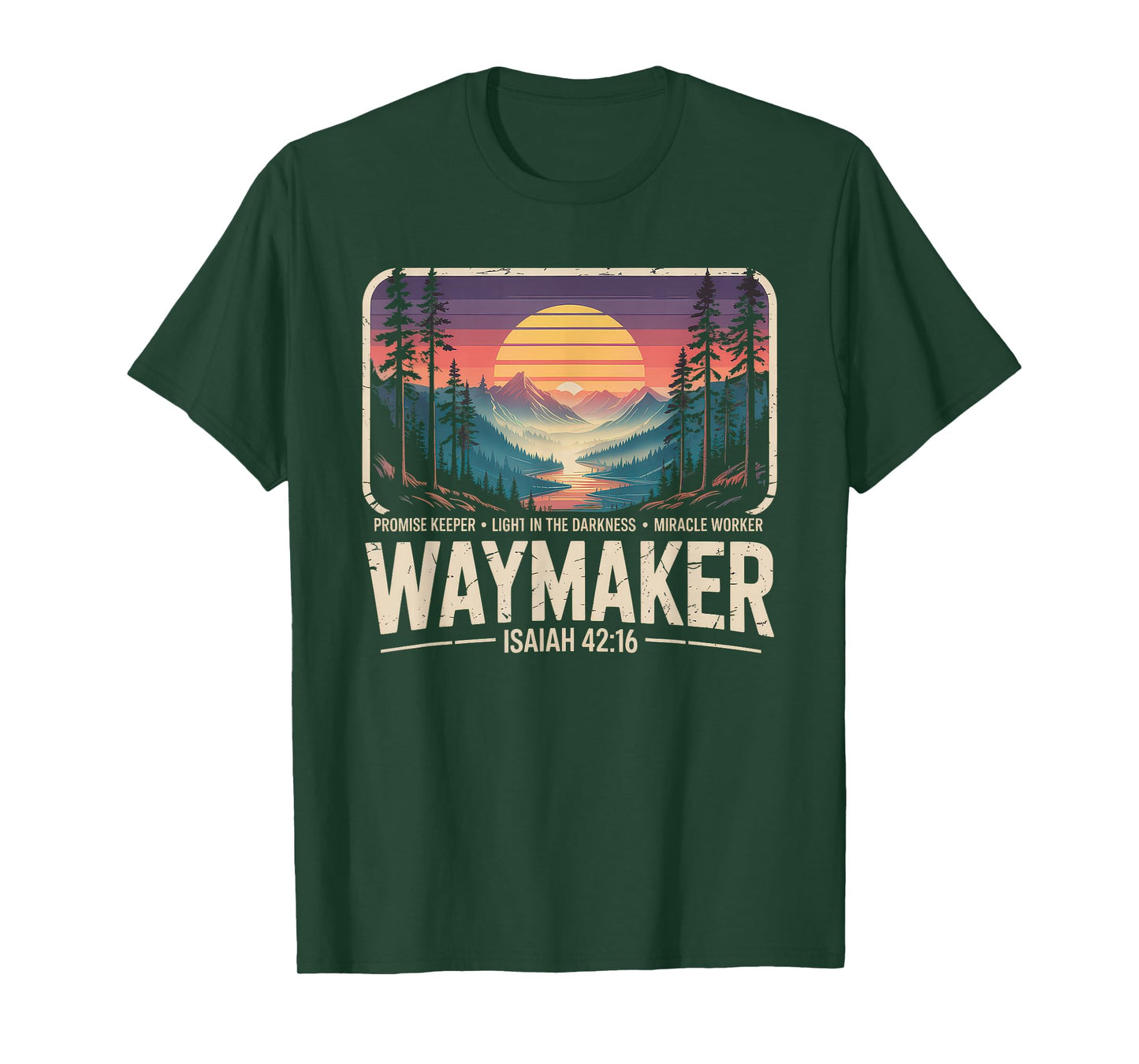 Waymaker Tshirt Promise Keeper Miracle Worker God Christian T-Shirt