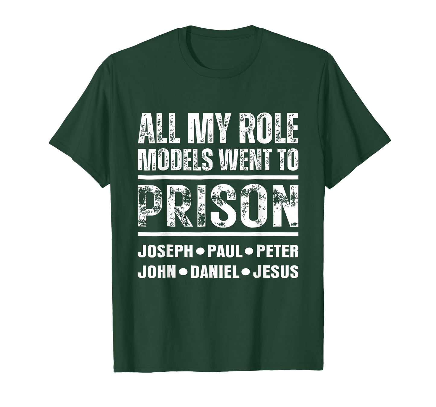 All My Role Models Went to Prison Christian T-Shirt