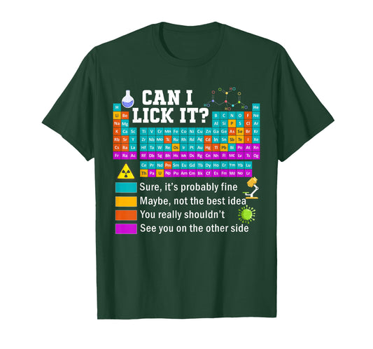 Funny Kids can i Lick it Periodic Table T-Shirt