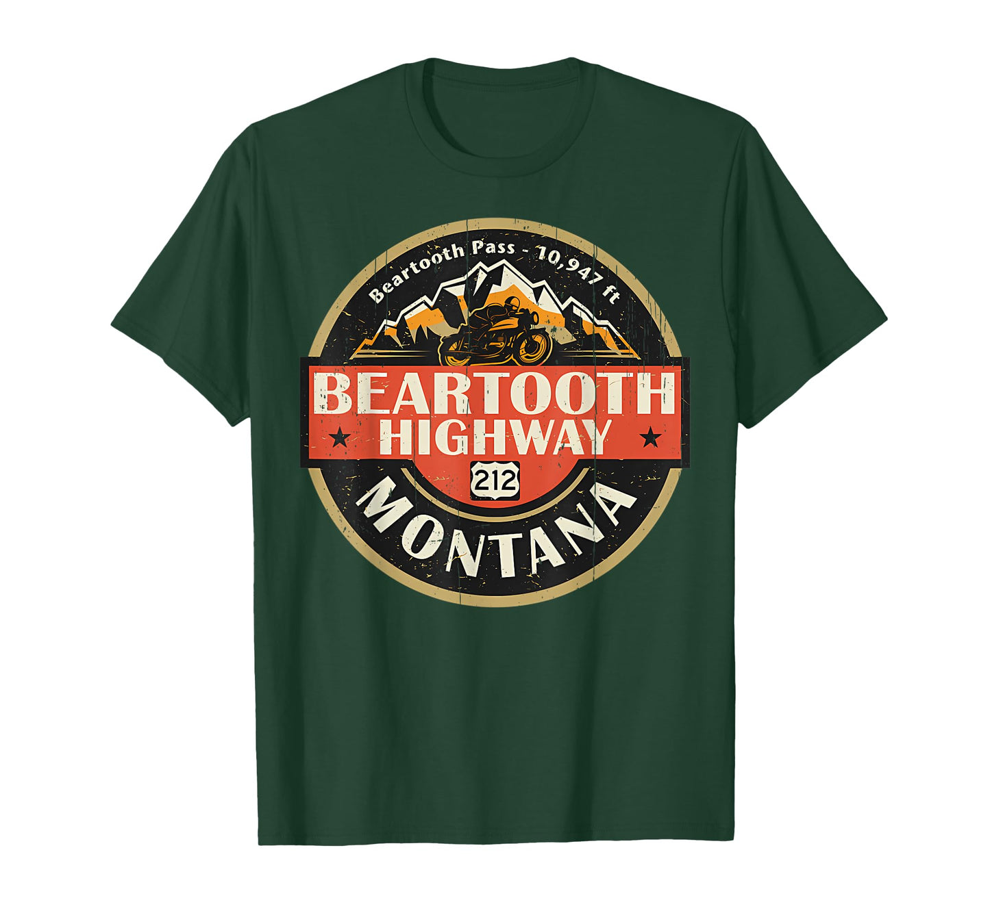 Vintage Beartooth Highway Mountain Hiking Nature T-Shirt