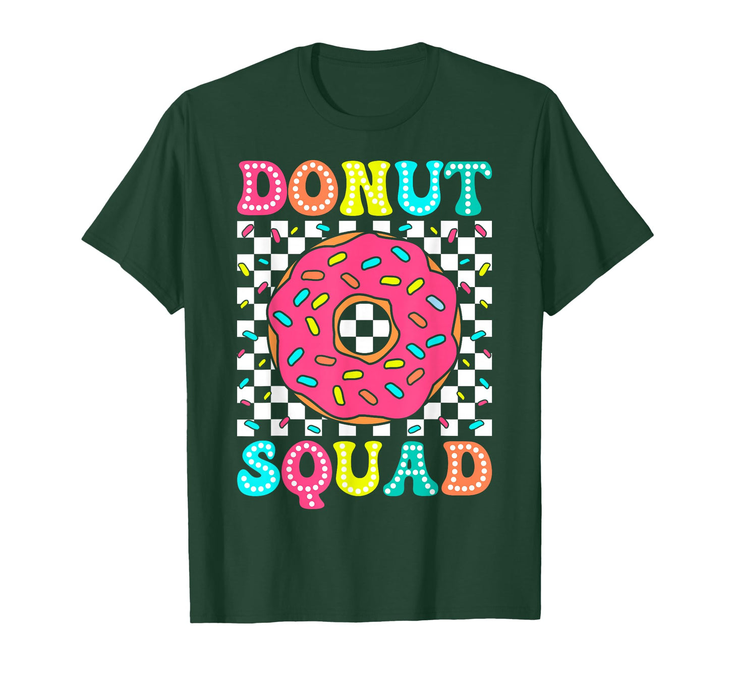 Donut Squad Groovy Donut Lover Birthday Party Girls T-Shirt