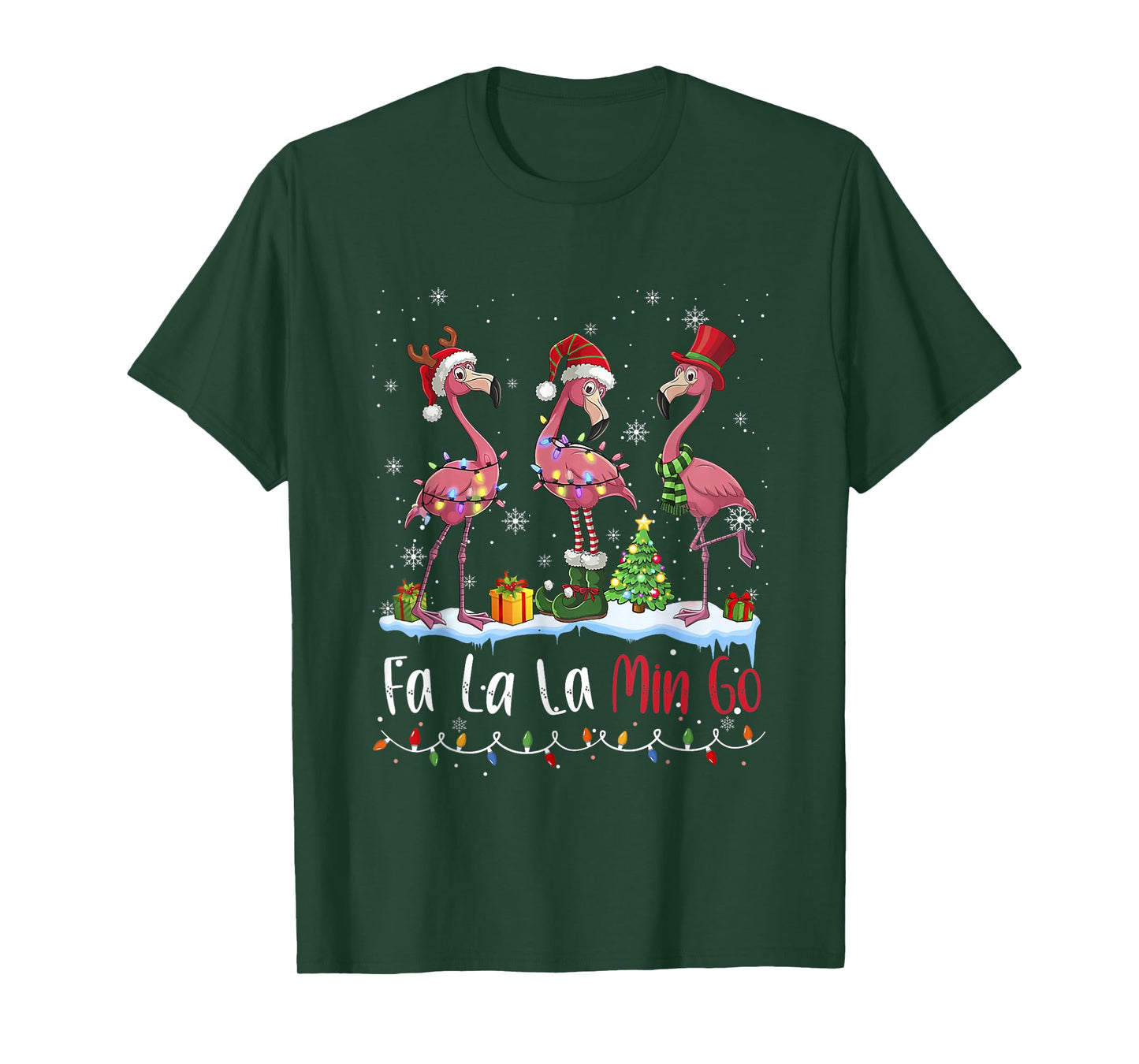 FA La La La Mingo Flamingo Christmas Lover T-Shirt