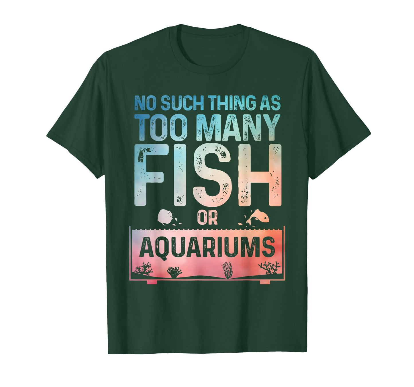 Aquarium Design For Men Women Fish Lover Aquarium Fish Tank T-Shirt