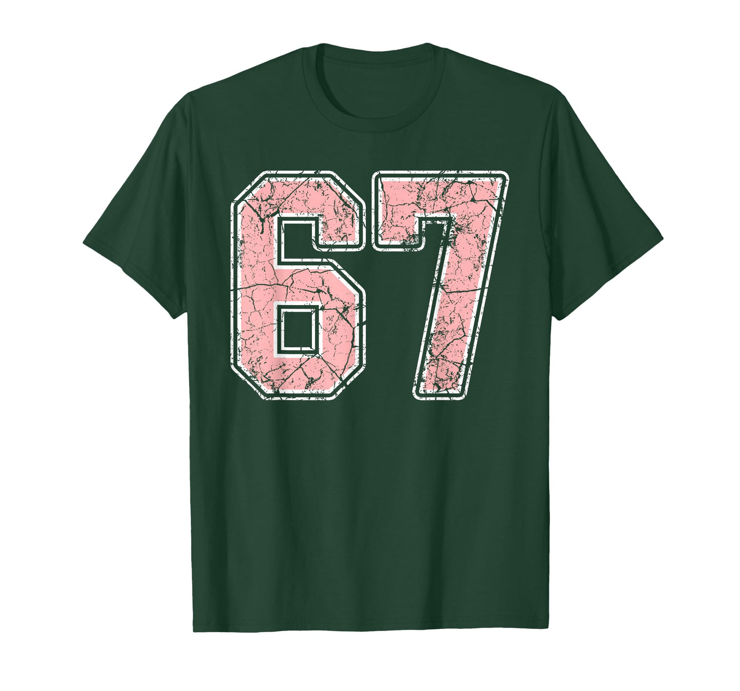 Pink and White Number 67 Jersey Player Uniform #67 Fan T-Shirt