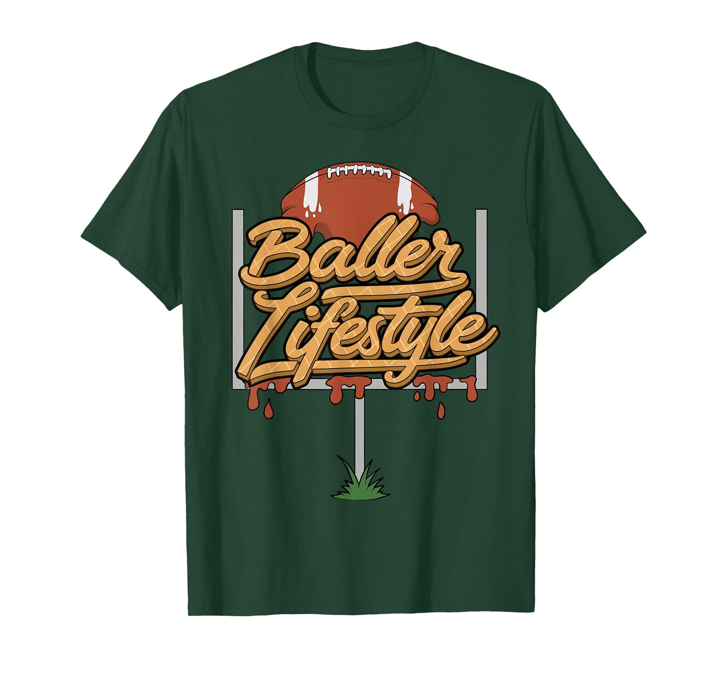 Football Lifestyle Baller Lifestyle Ice Cream Drip Men Boys T-Shirt