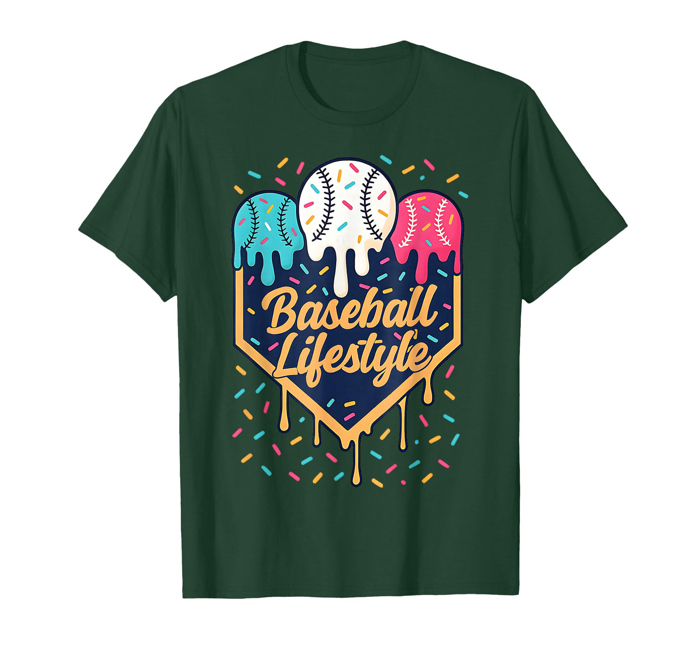 Baseball Life Style 101 Apparel Youth Drip Baseball Boys Kid T-Shirt