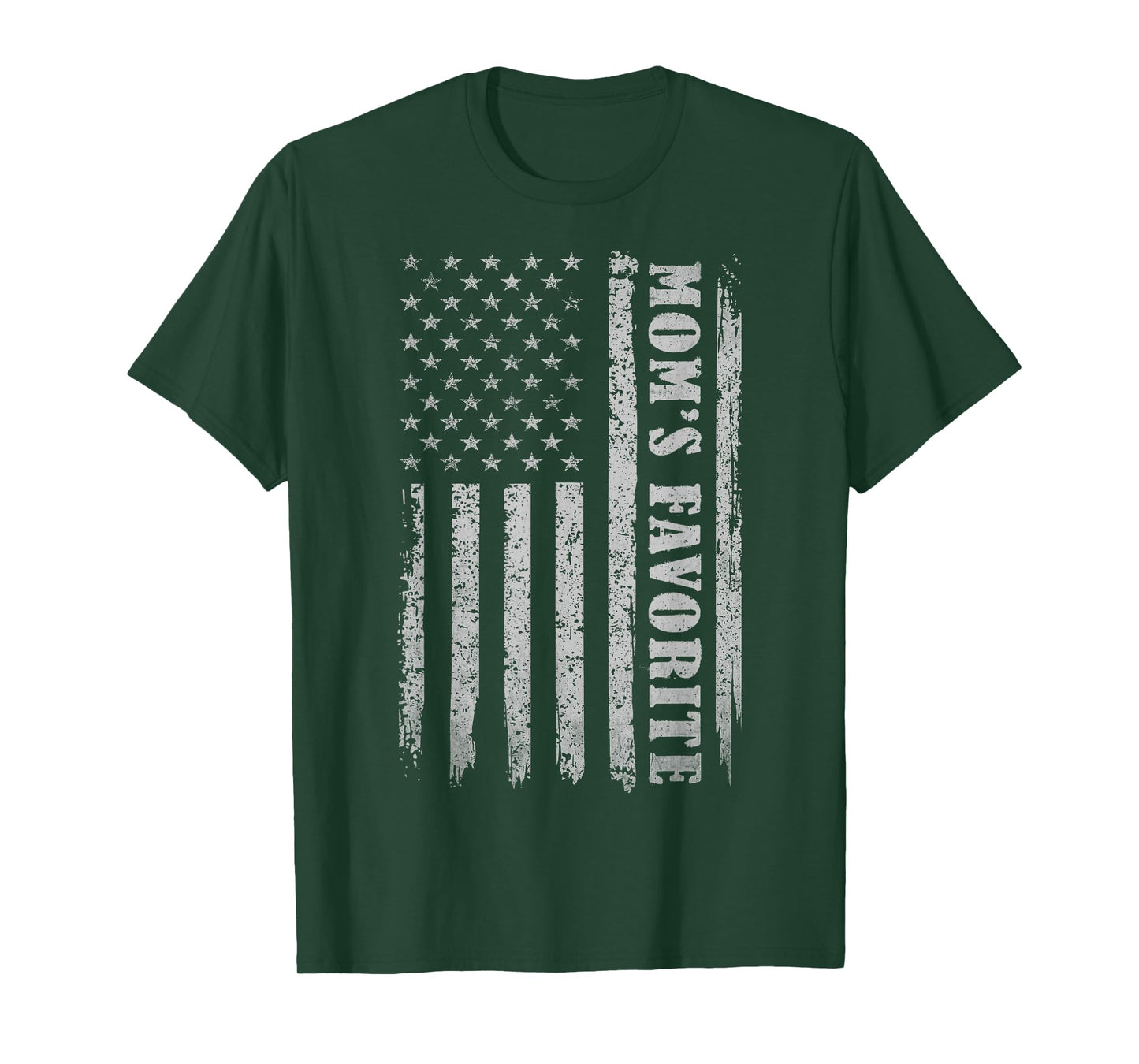 Funny Mom's Favorite USA Flag T-Shirt