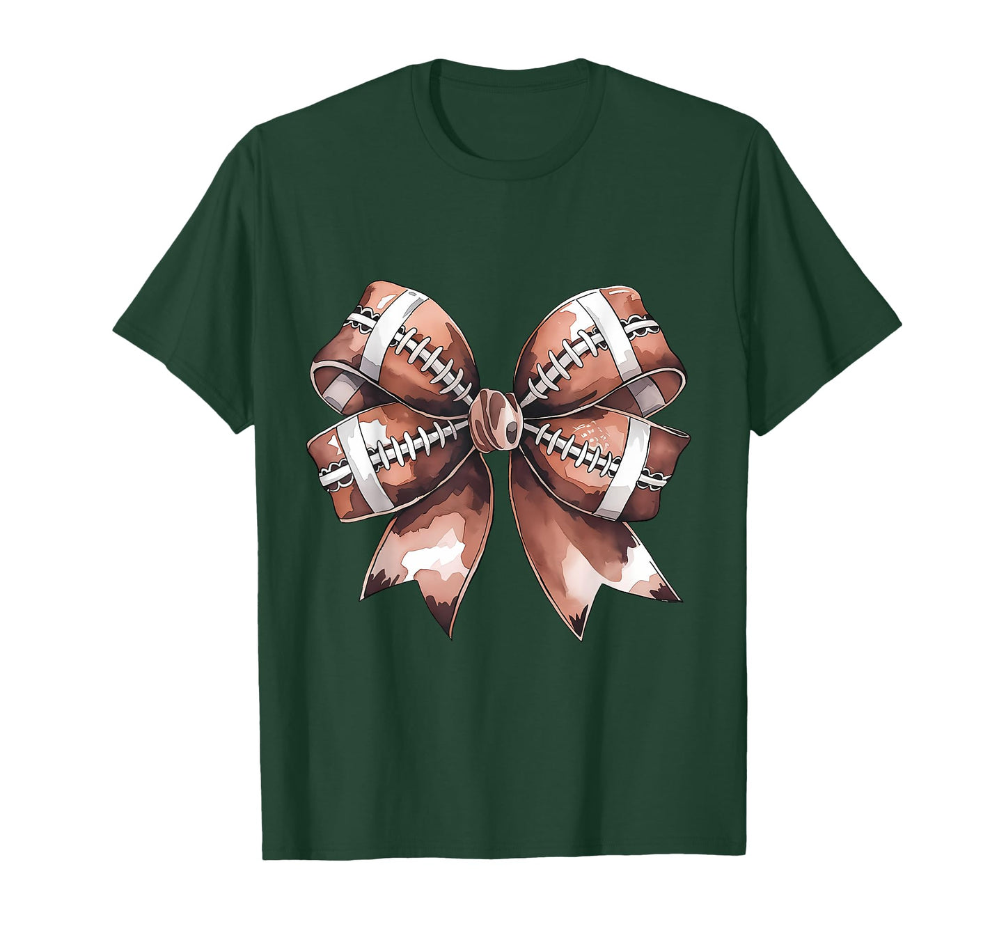 American Football Coquette Bow Cute Football Game T-Shirt