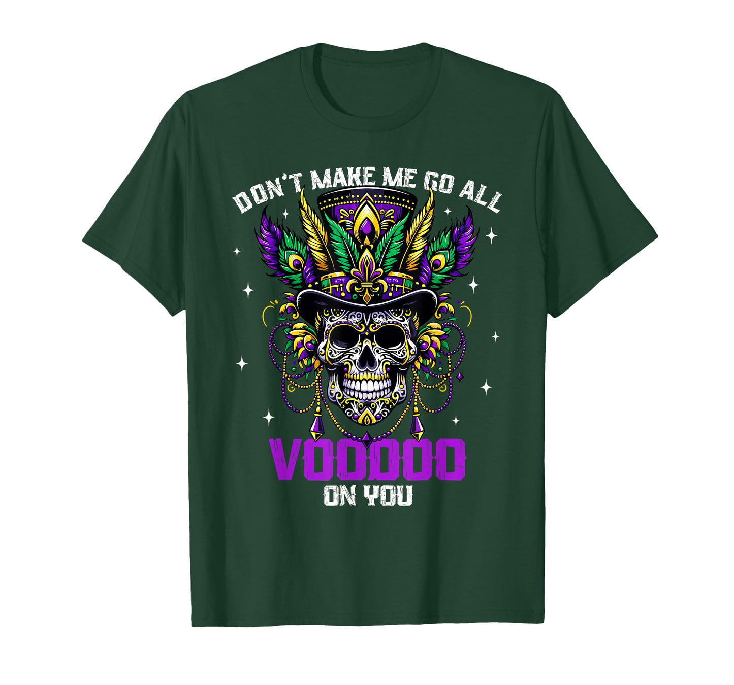 Mardi Gras Priest New Orleans Witch Doctor Voodoo T-Shirt