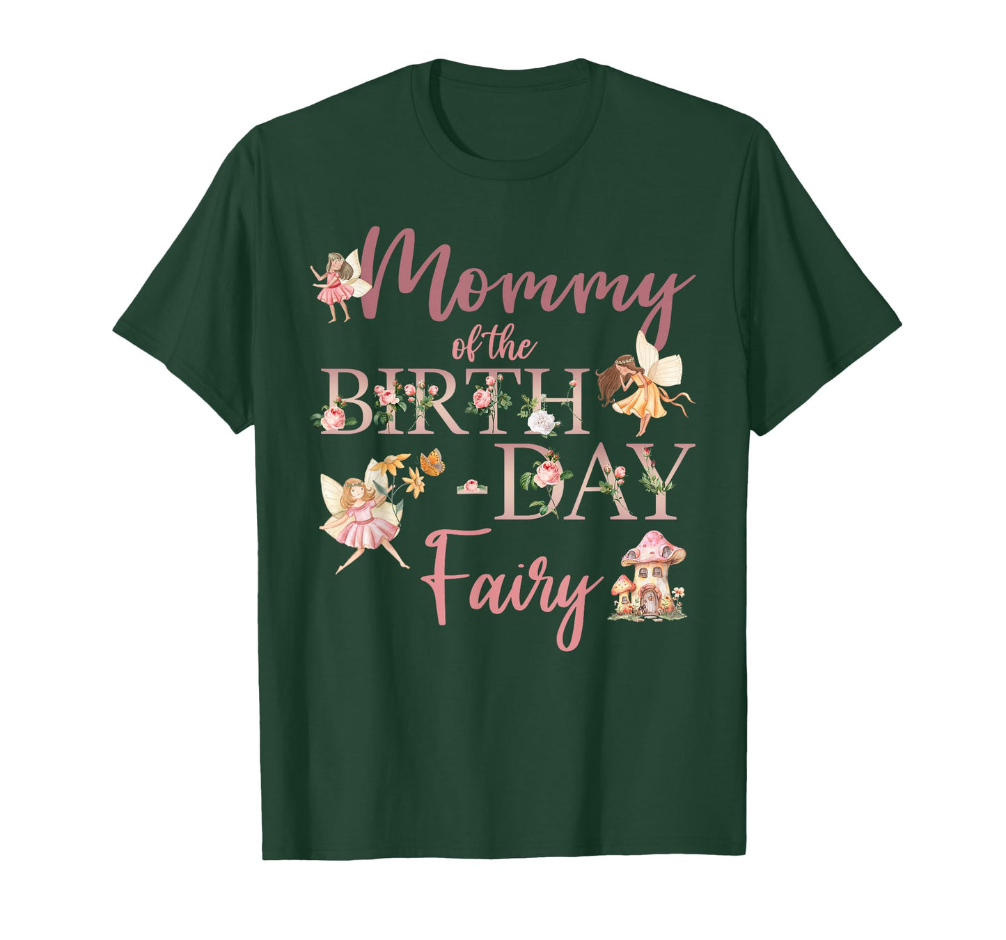 Mommy Of The Birthday Fairy First Birthday Family Matching T-Shirt