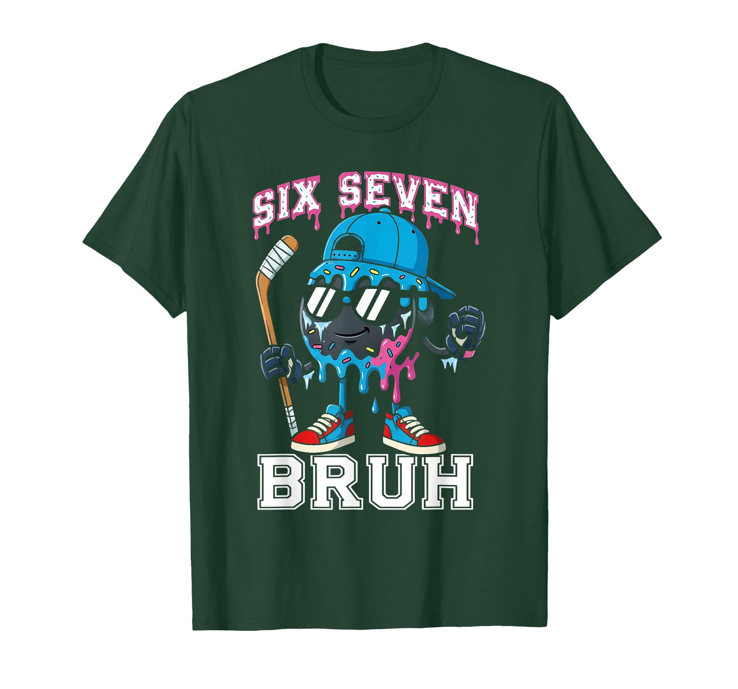 Funny 67 Ice Hockey Drip Number 67 Ice Hockey T-Shirt