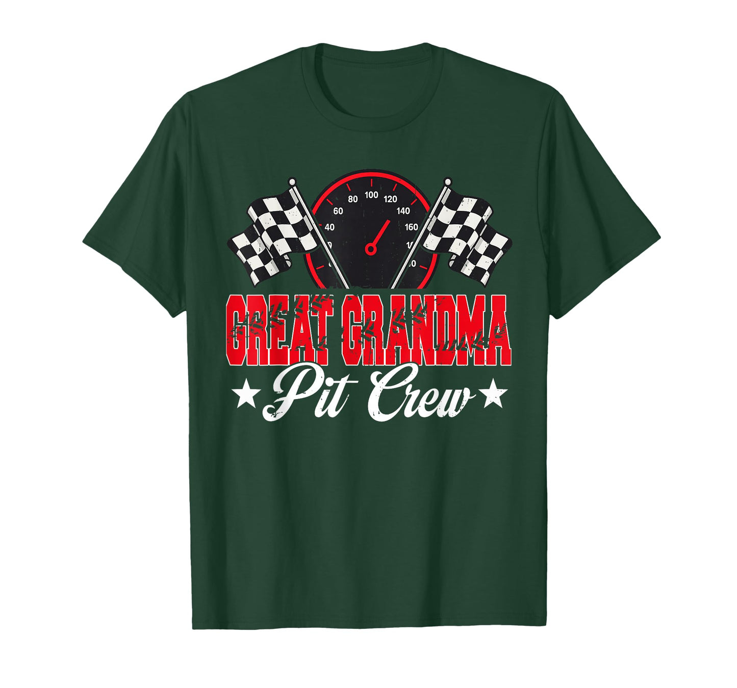 Race Car Birthday Party Racing Family Great Grandma Pit Crew T-Shirt