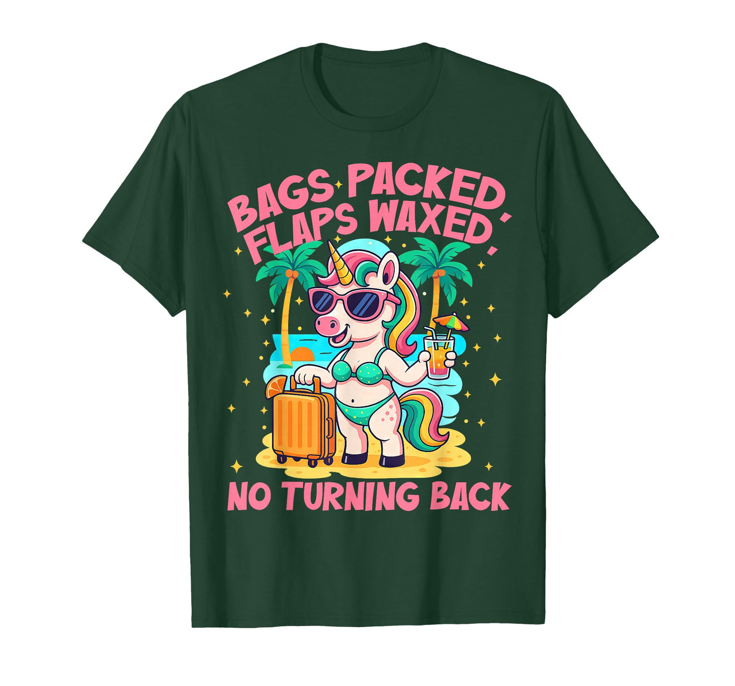 Bags Packed Flaps Waxed Funny Travel Funny Girls Trip T-Shirt