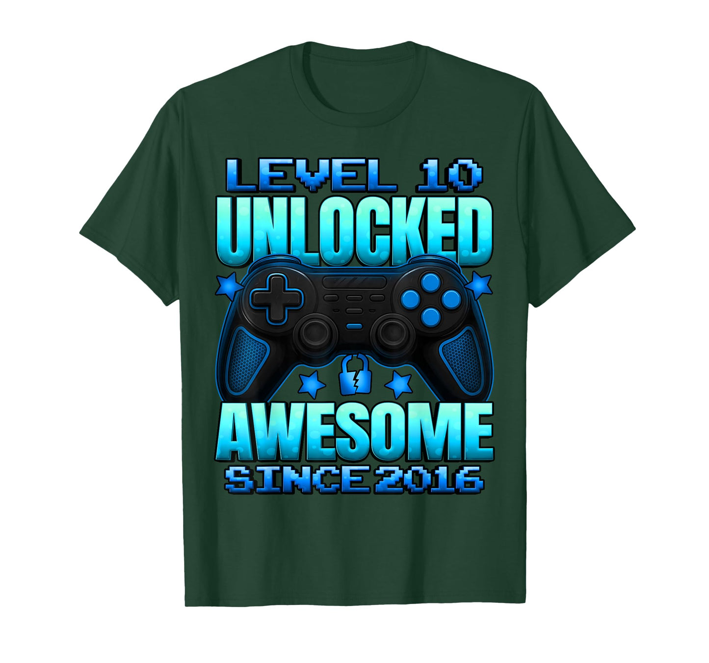 Level 10 Unlocked 10 Year Old Gifts Boys 10th Birthday Boy T-Shirt