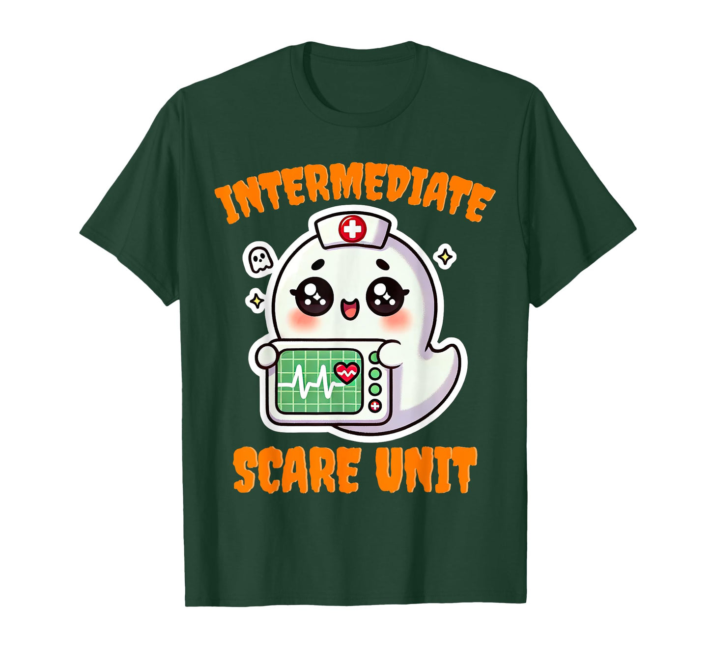IMCU Intermediate Care Scare Unit Halloween Spooky Nurse T-Shirt