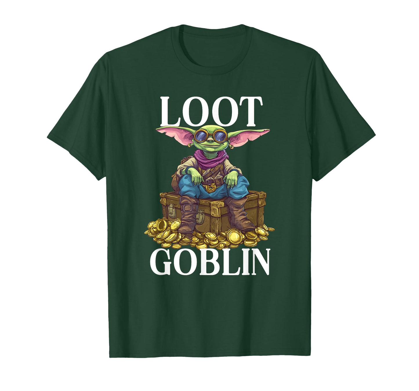 Raiding Treasure Loot Goblin T-Shirt