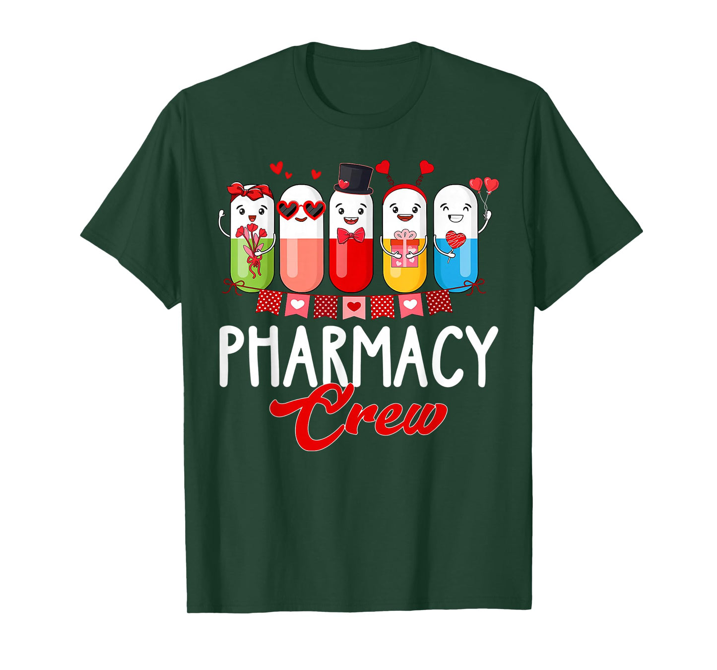 Pharmacy Crew Nurse Valentines Day Pharmacist Technician T-Shirt