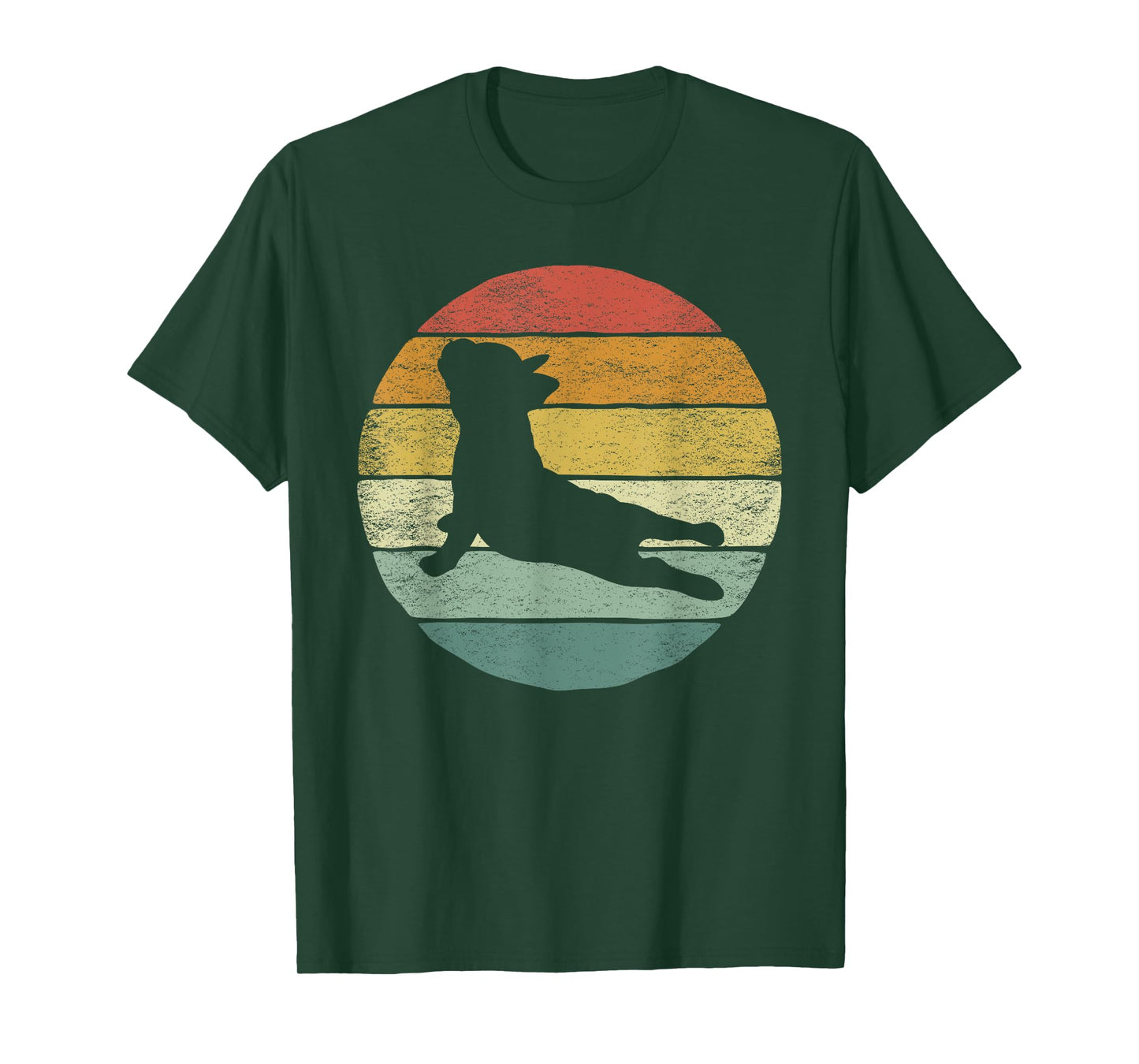 Vintage Retro French Bulldog Shirt Yoga Funny French Bulldog T-Shirt for Men Women Girls Kids