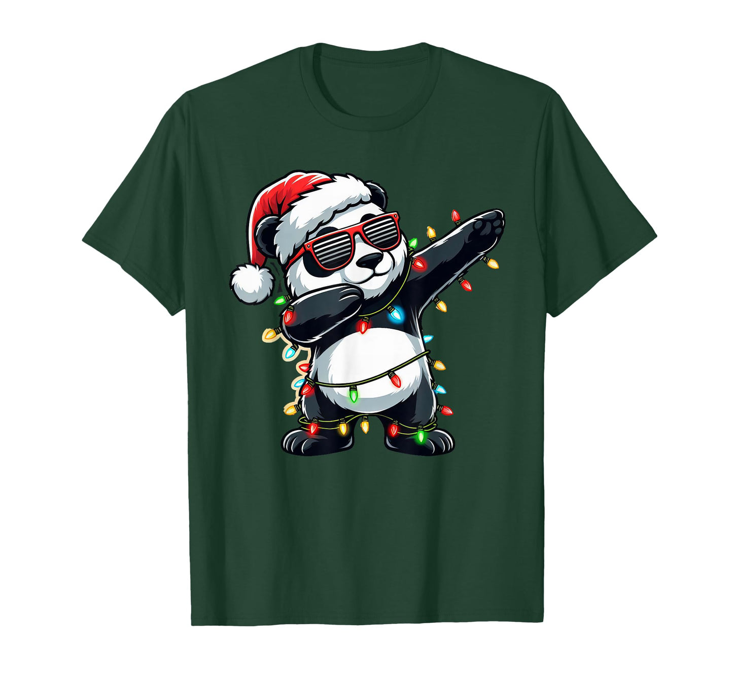 Dabbing Panda Xmas For Kids Boys Girl Panda Lover Christmas T-Shirt