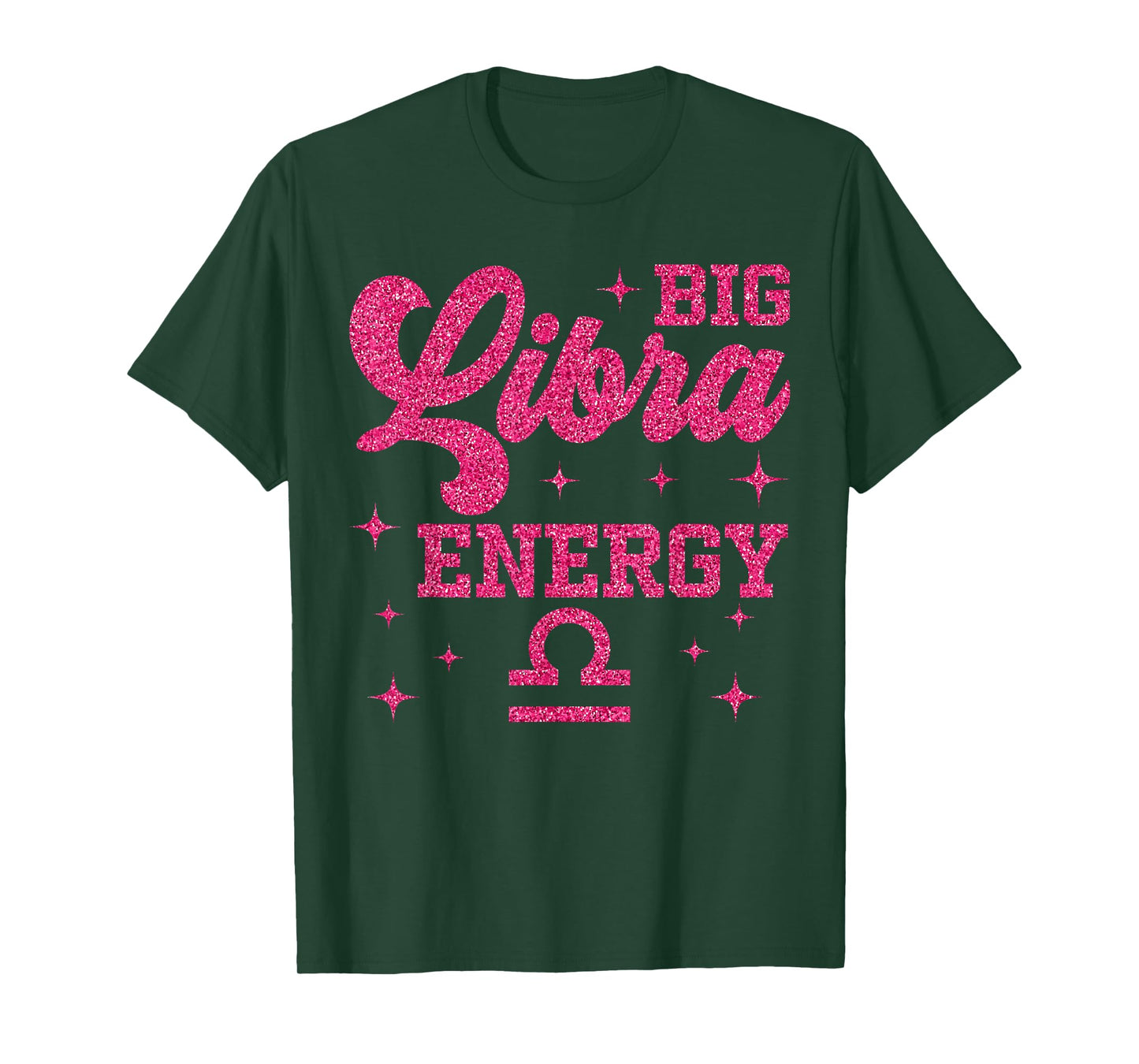 Big Libra Energy Women Girls Zodiac Sign Birthday Queen T-Shirt