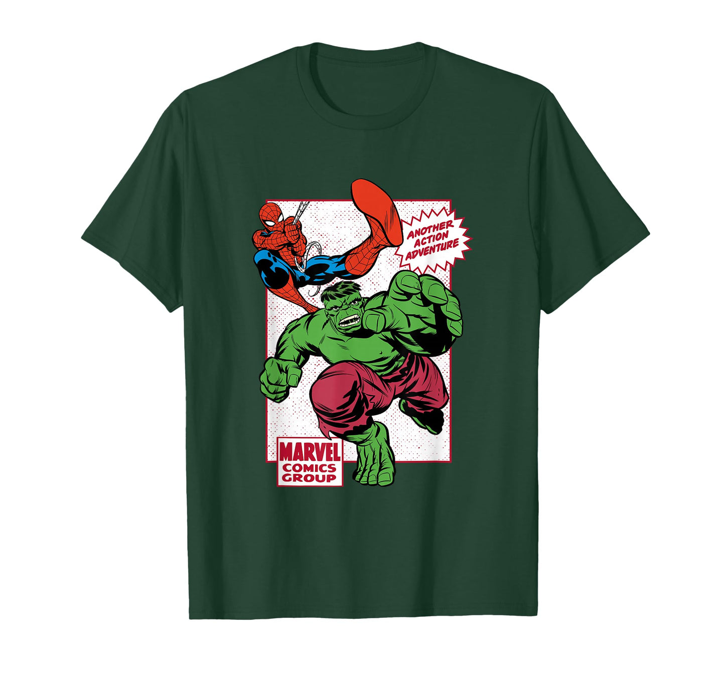 Marvel Comics Retro Spider-Man and Hulk Adventure T-Shirt