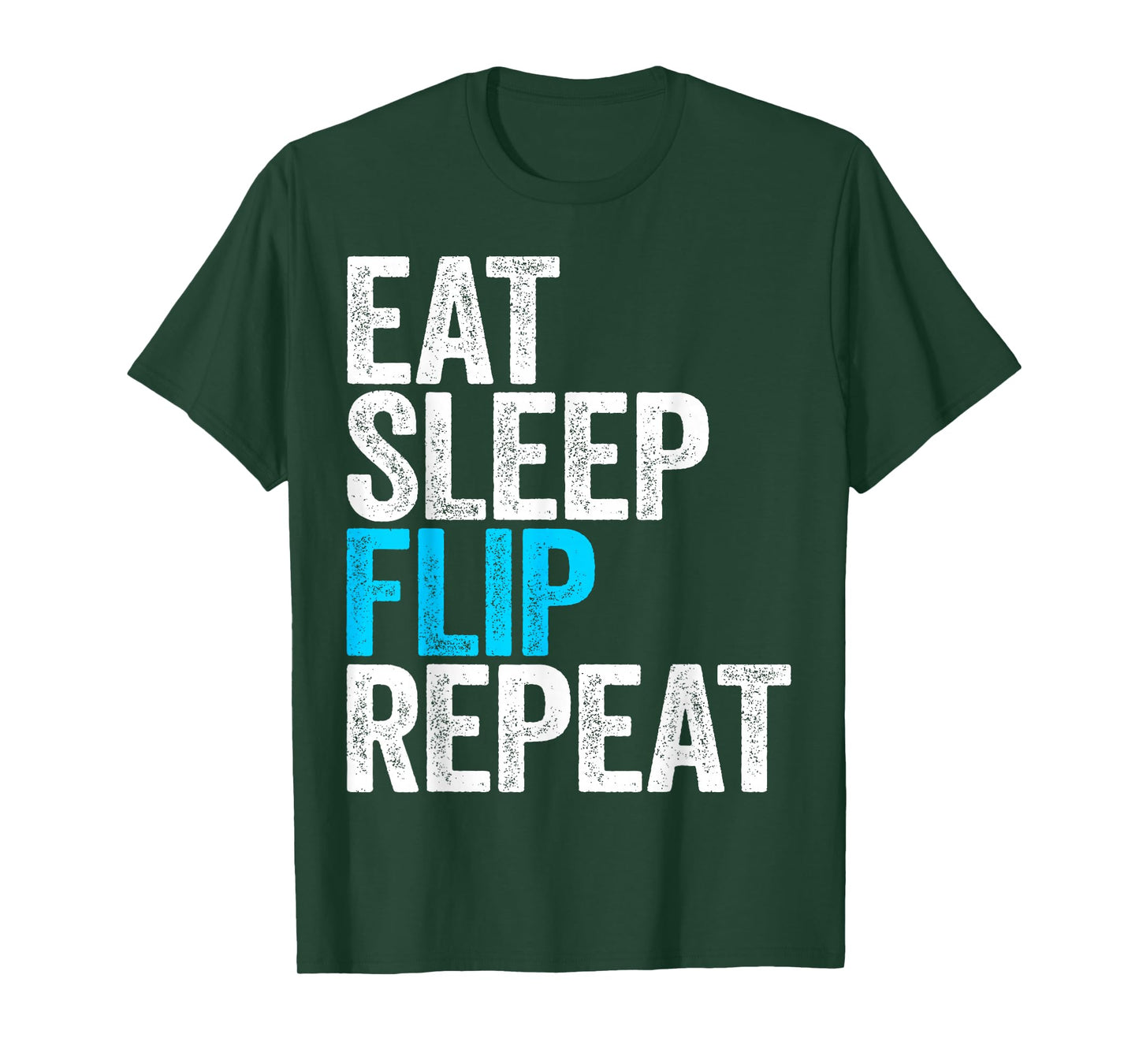 Eat Sleep Flip Repeat Shirt Men Women Kids Gymnastics T-Shirt