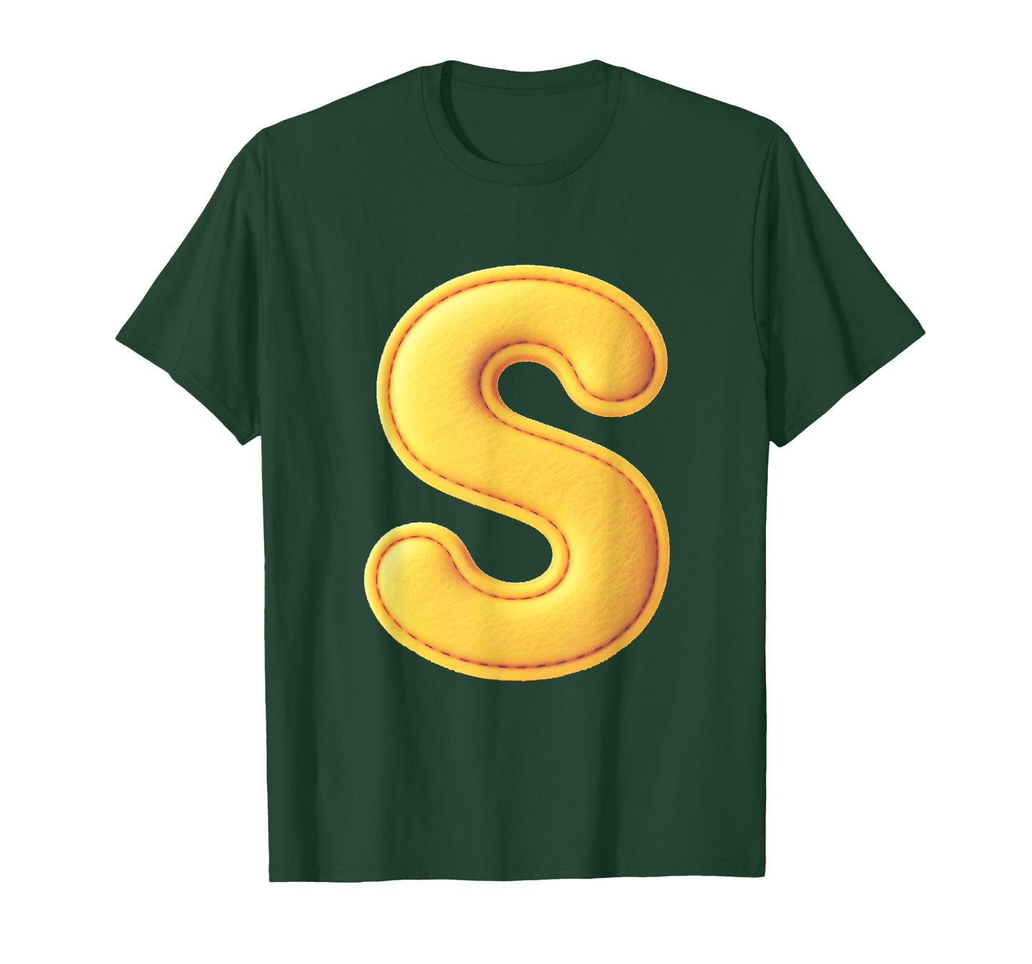 Letter S Funny Chipmunk Group Matching Thanksgiving Costume T-Shirt