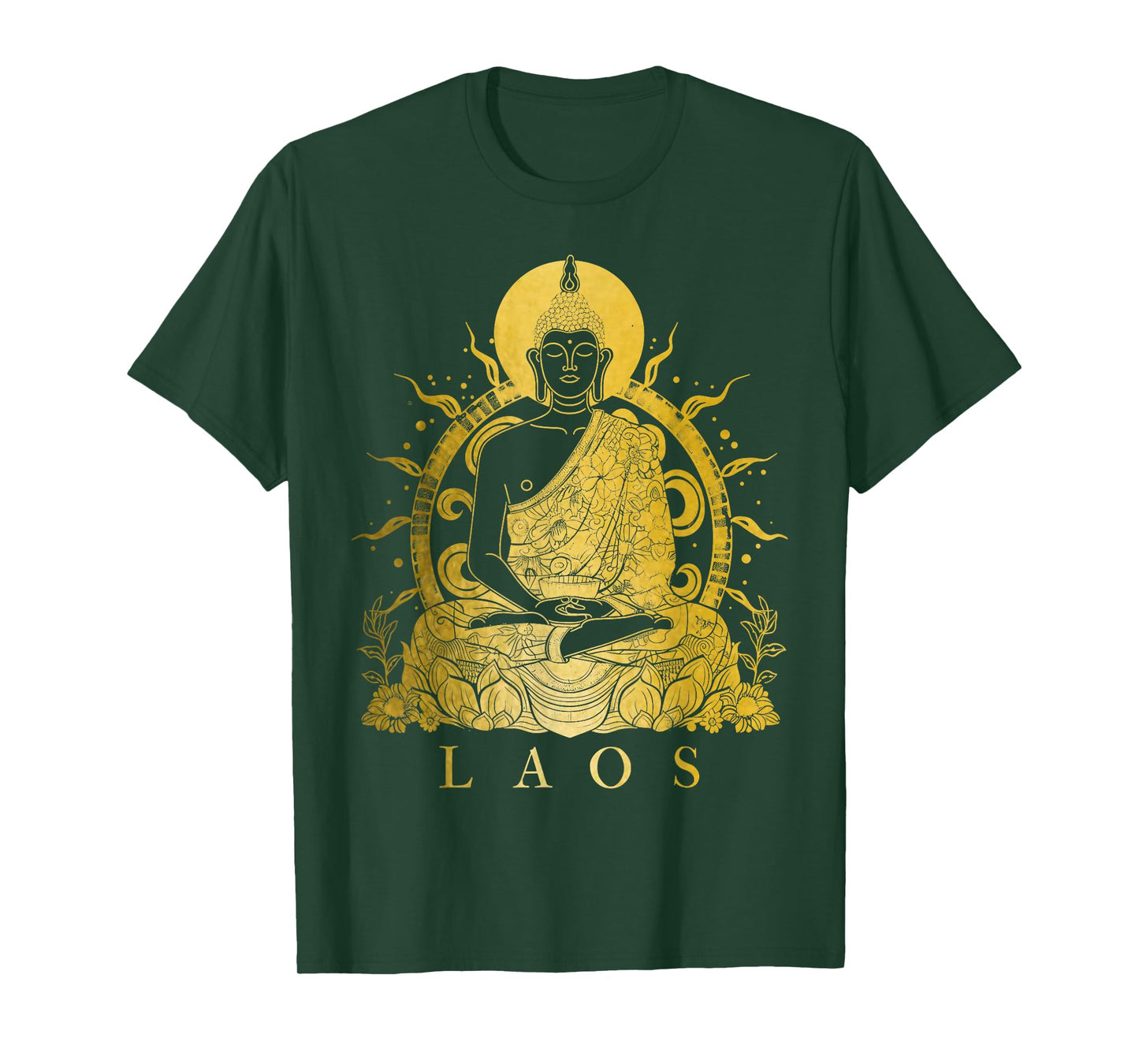 Laos Buddha Vintage Buddhist Souvenir T-Shirt