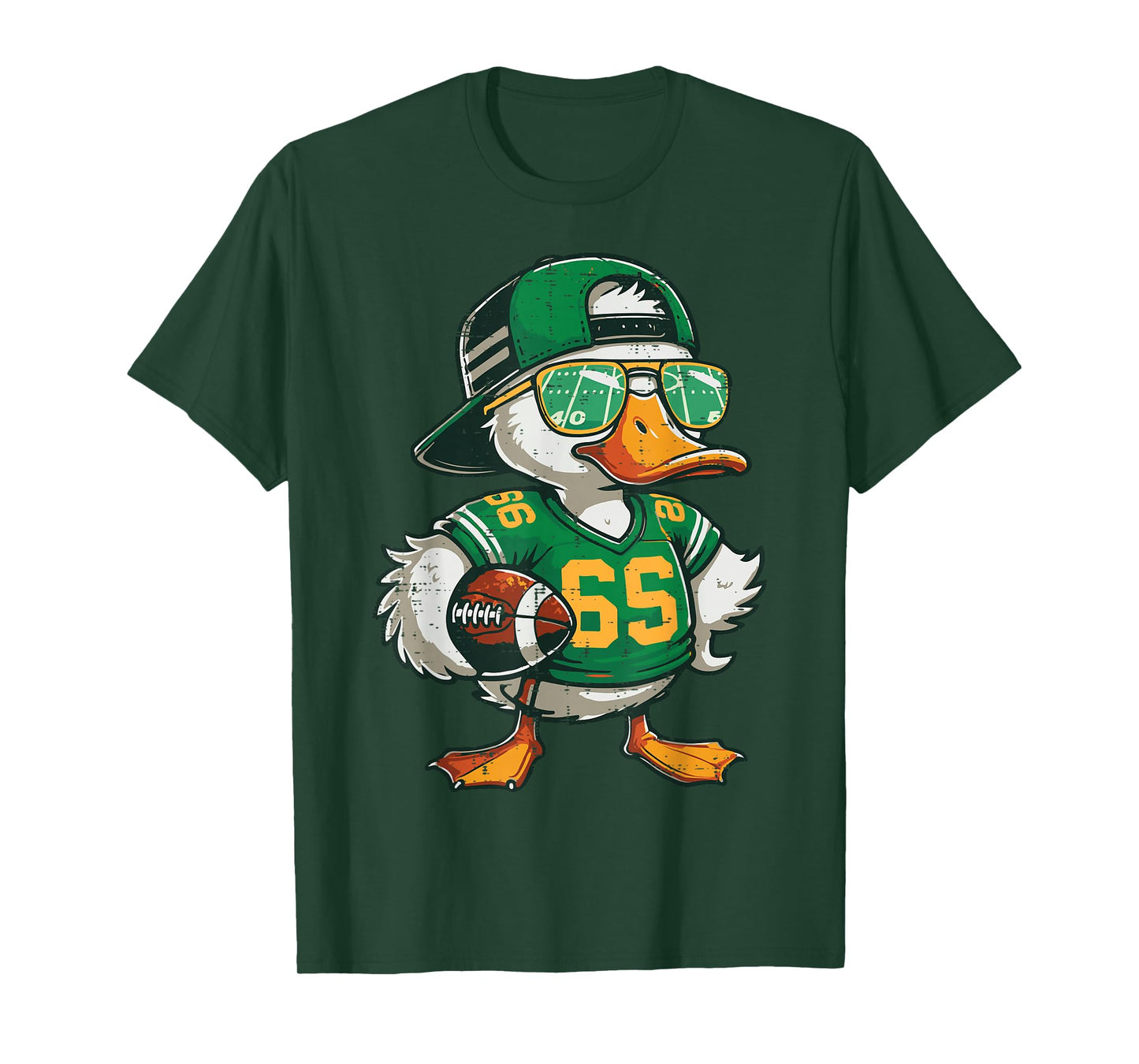 Duck American Football Sunglasses Cool Sports Men Boys Kids T-Shirt