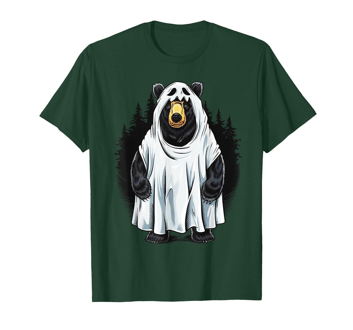 Funny Bear Cool Boo Ghost Halloween Costume Gifts T-Shirt