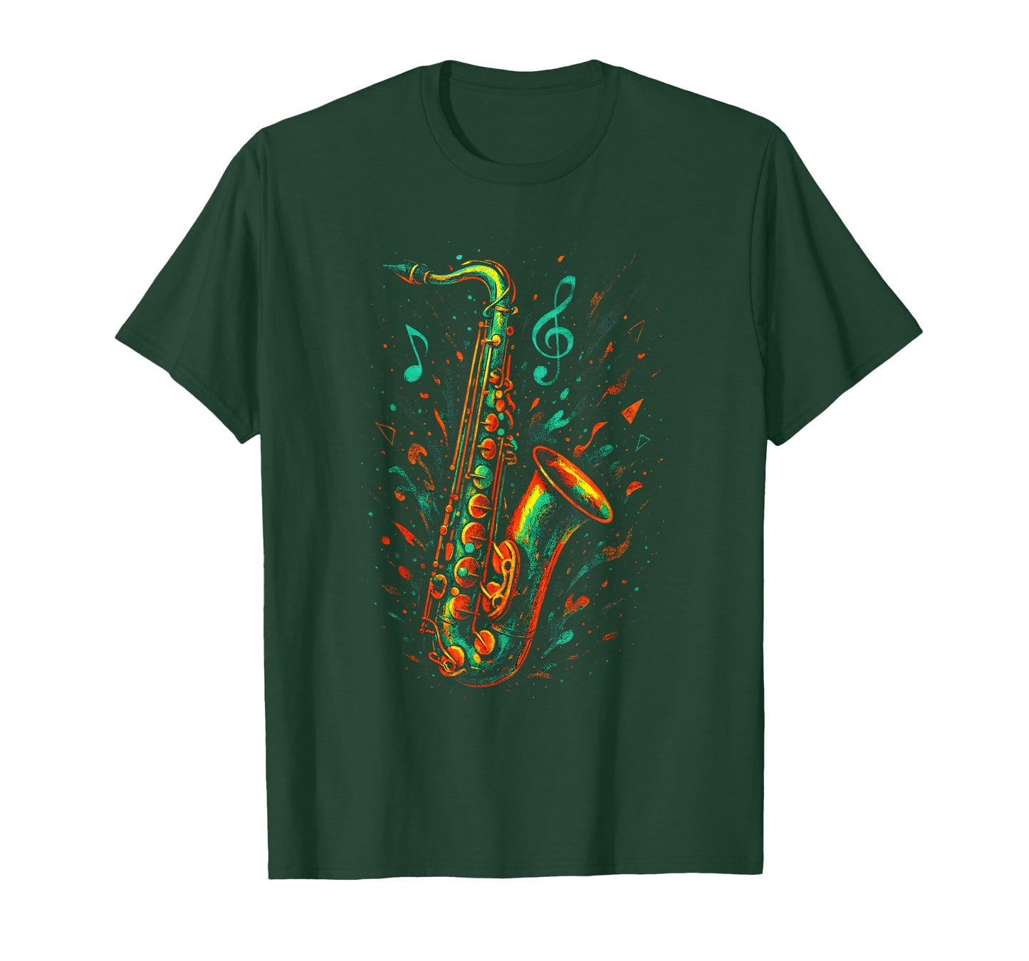 Saxophone Burst - Musical Lover Orchestra Fun T-Shirt
