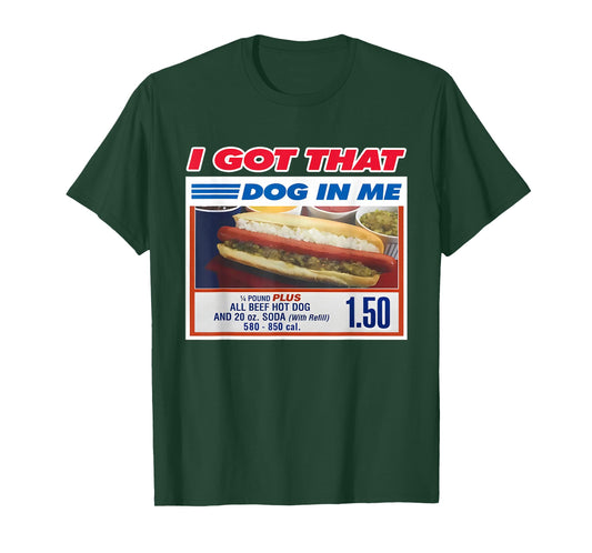 Funny I Got That Dog in Me Funny Hotdog Christmas Meme T-Shirt