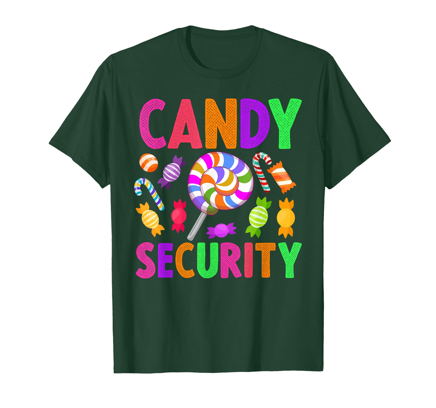 Candy Security Colorful Halloween Group Costume T-Shirt