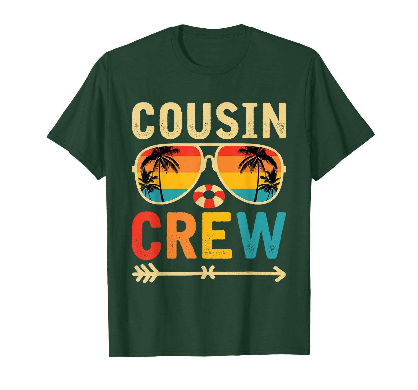 Cousin crew 2025 Summer Vacation Beach Family Trips Matching T-Shirt for Men Women Girls Kids