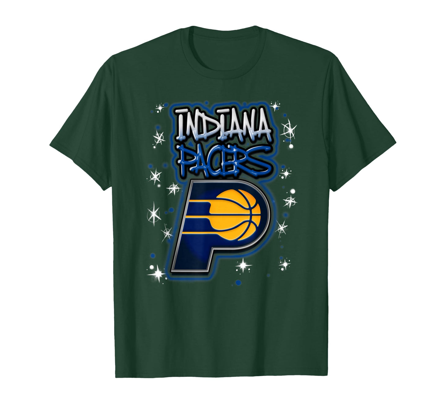 NBA Indiana Pacers Airbrush Logo T-Shirt