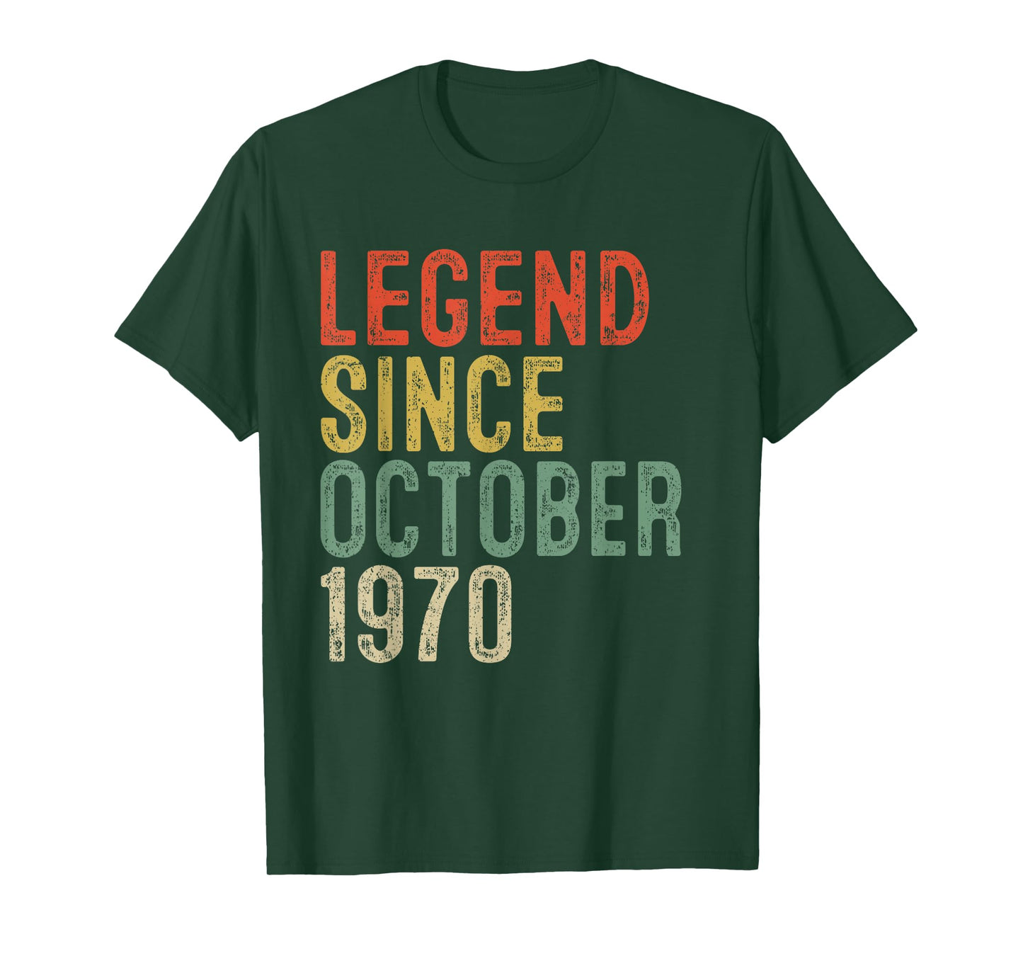 Legend Since October 1970 55th Birthday Gifts 55 Year Old T-Shirt