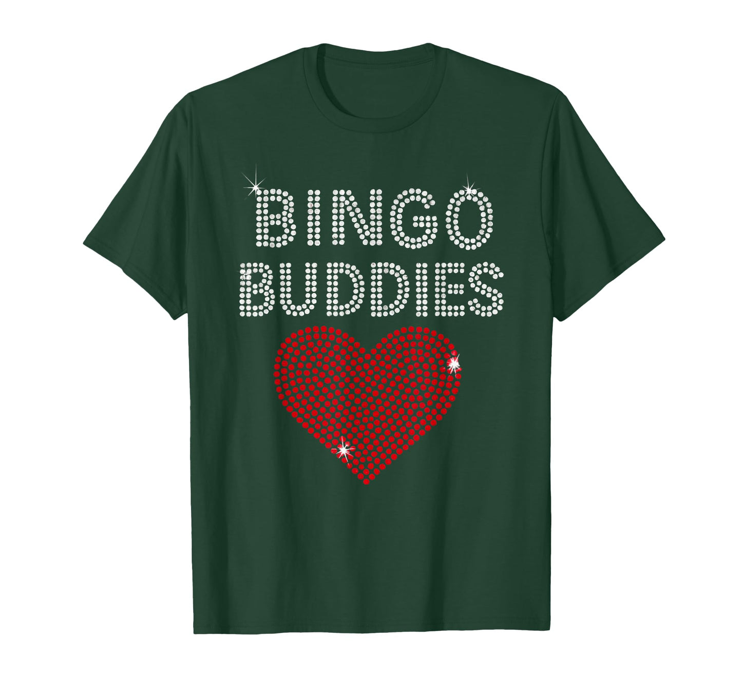 Bingo Buddies Bingo Lover Cute Heart Funny Game Women Girls T-Shirt