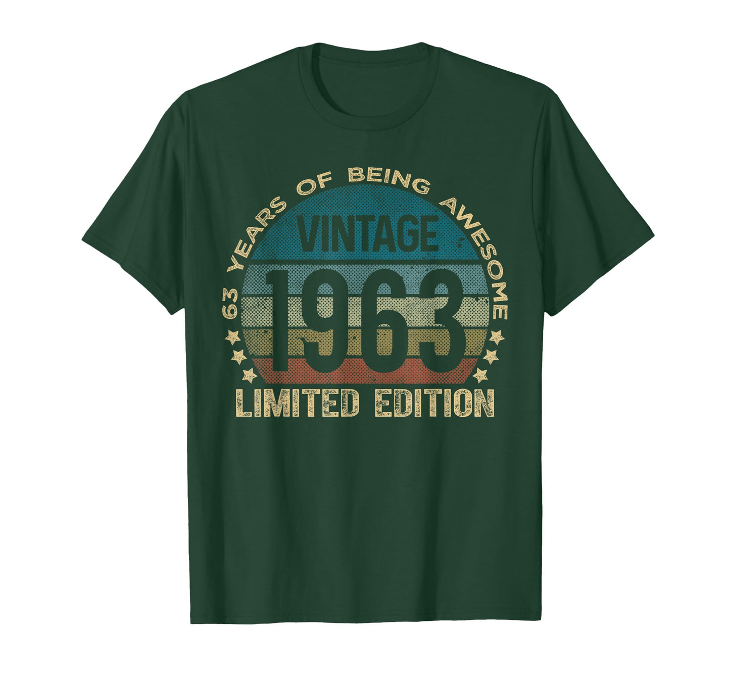 63 Year Old Gifts Vintage 1963 Limited Edition 63rd Birthday T-Shirt