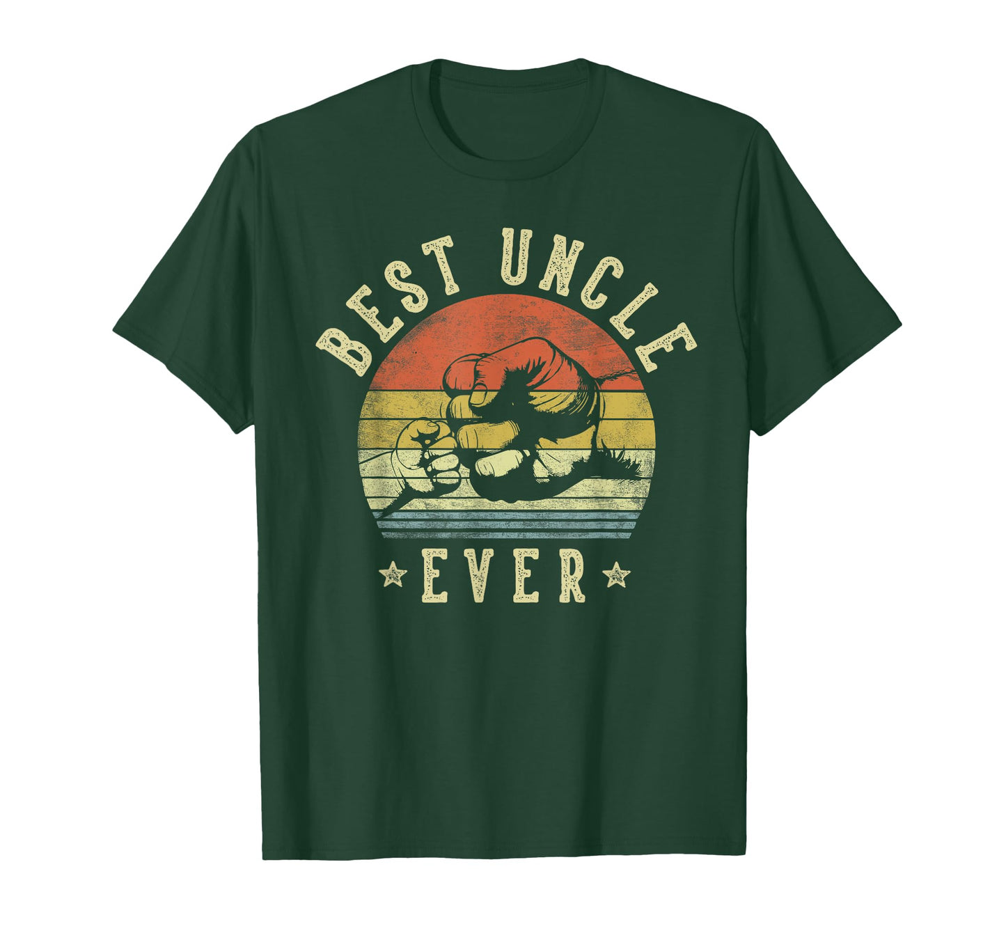 Best Uncle Ever - Retro Fist Bump Vintage Design Uncle T-Shirt