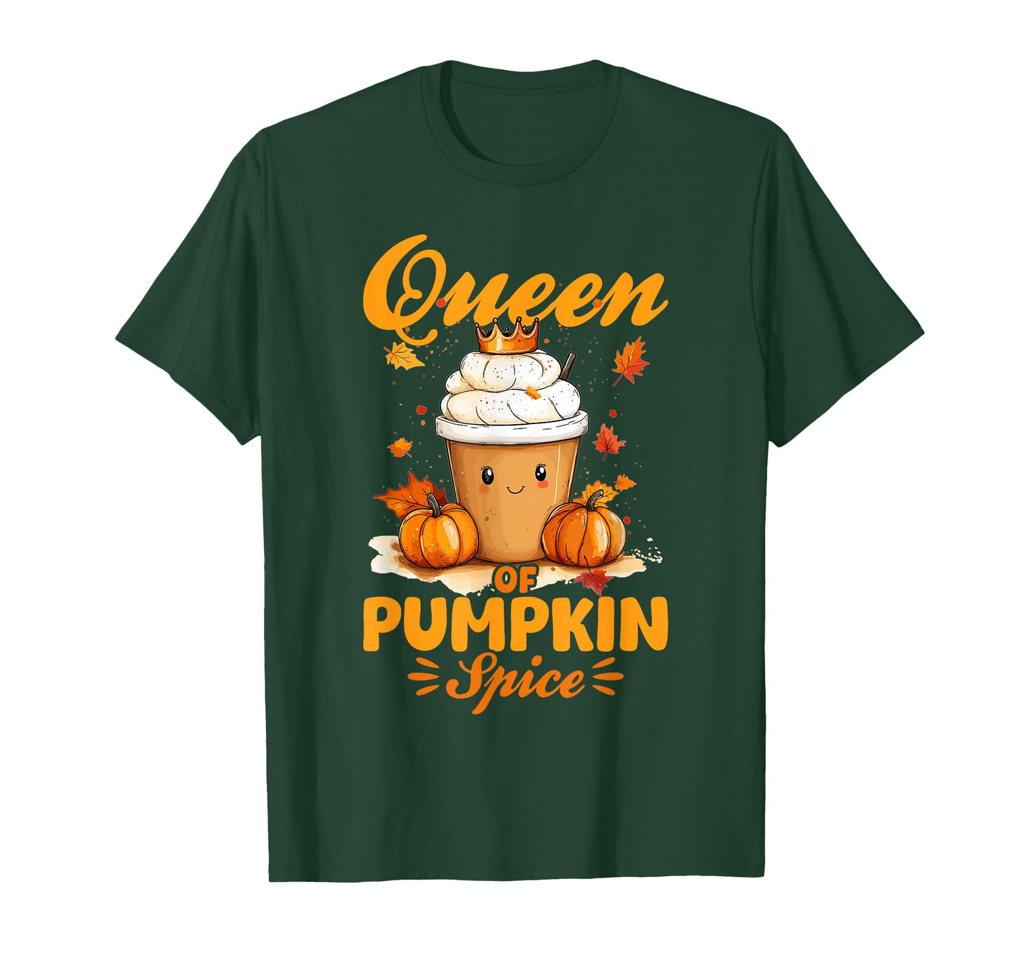 Pumpkin Spice Latte Fall Season Queen of Pumpkin Spice T-Shirt