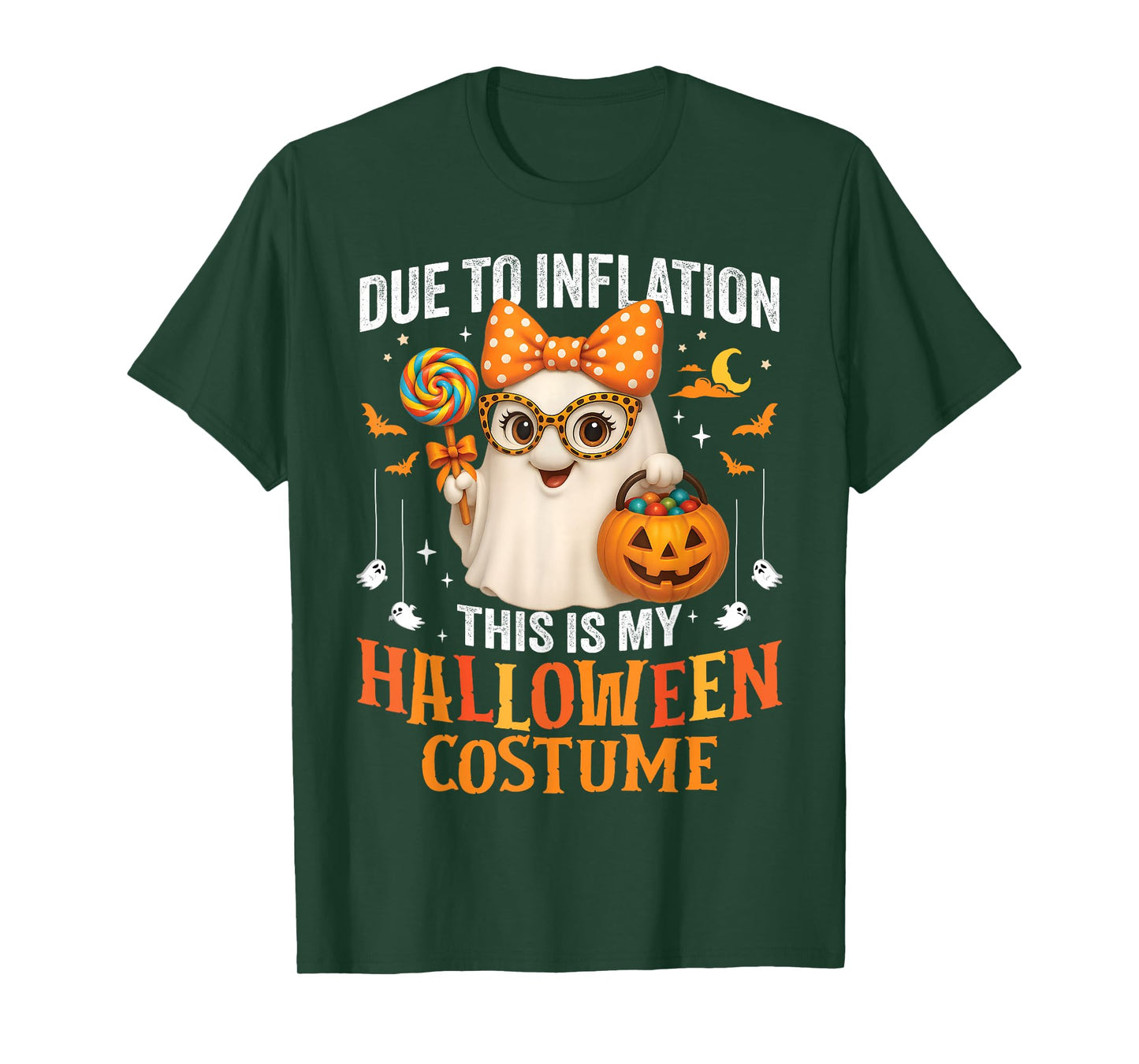 Due To Inflation This Is My Halloween Costume Women Girls T-Shirt